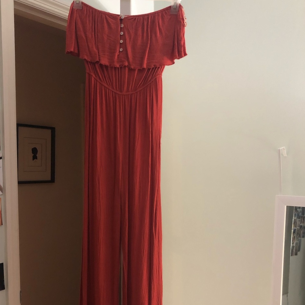 Victoria + Sophia strapless jumpsuit